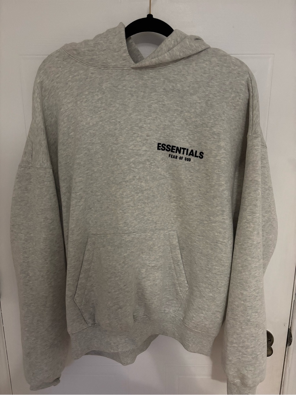 Fear of God Essentials Heather Gray Pullover Hoodie